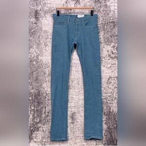 Men's Gustin Denim Size 33 Skinny Fit Light Blue #347 Selvedge Denim